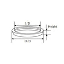 ジャストエース(Justace)　ロッド メタルパーツ　ALRR-16　アルミリールシートリング メール便対応可能