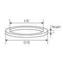 ジャストエース(Justace)　ロッド メタルパーツ　FRRA-17　HL用フロントリールシートリング メール便対応可能