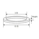 ジャストエース(Justace)　ロッド メタルパーツ　FRRA-16　HL用フロントリールシートリング メール便対応可能
