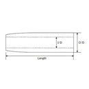 ジャストエース(Justace)　ロッドパーツ グリップ　TRG27-08EBK　セパレート用 EVA リアグリップ