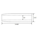 ジャストエース(Justace)　ロッドパーツ グリップ　TRG27-10EBK　セパレート用 EVA リアグリップ