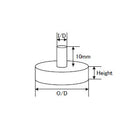 ジャストエース(Justace)　WEC-303　ウッドエンドキャップ メール便対応可能