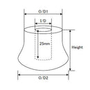 ジャストエース(Justace)　REC-37AS12　アルミ　ラウンドエンドキャップ　シルバー