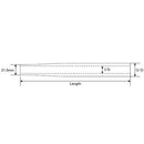 ジャストエース(Justace)　ロッドパーツ グリップ　TRG27-25EBK　シェイプド EVA リアグリップ