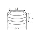 ジャストエース(Justace)　ロッド メタルパーツ　ALDF-D　SD16用フロントリールシートリング メール便対応可能