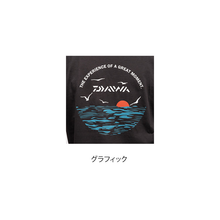 ダイワ(DAIWA)　DE-6823 グラフィックTシャツ サンライズ カラー：ブラック (お取り寄せ)