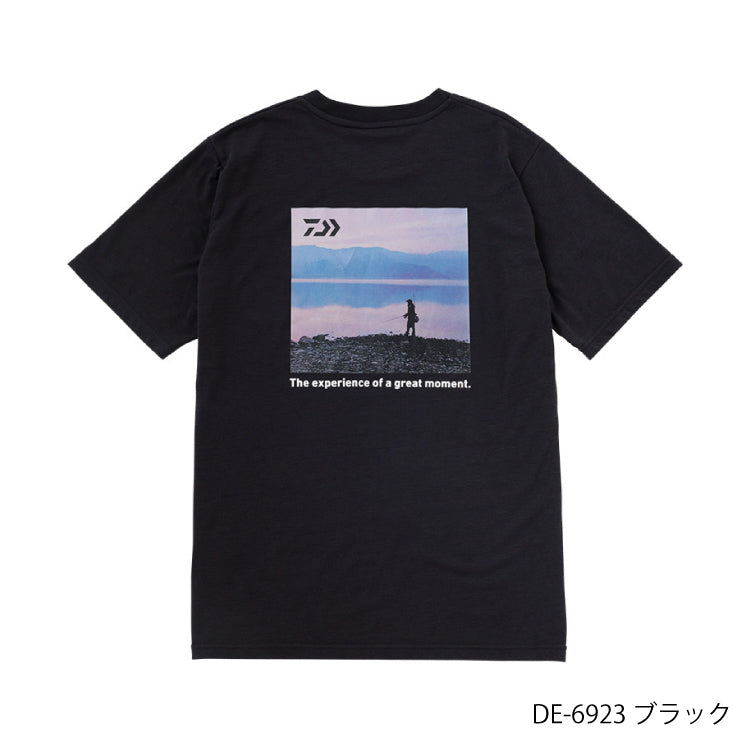 ダイワ(DAIWA)　DE-6923 フォトプリントTシャツ レイク ブラック (お取り寄せ)