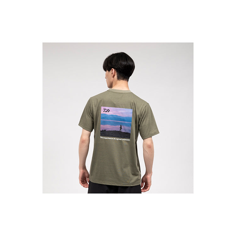 ダイワ(DAIWA)　DE-6923 フォトプリントTシャツ レイク ブラック (お取り寄せ)