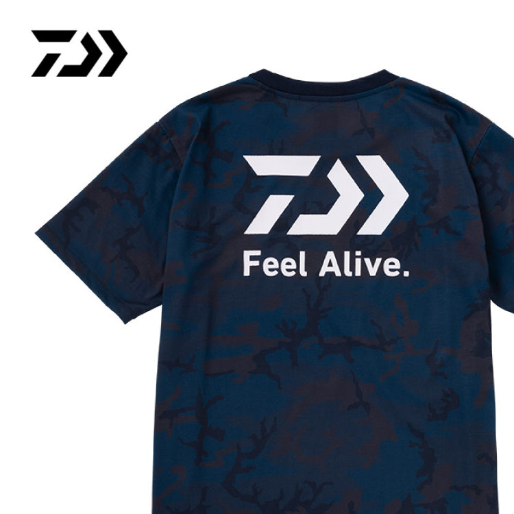 ダイワ(DAIWA)　DE-8323 クリーンオーシャンFeelAlive.Tシャツ ネイビーカモ (お取り寄せ)