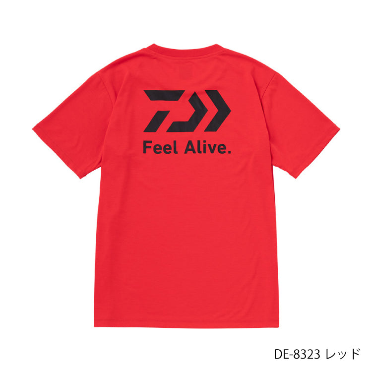 ダイワ(DAIWA)　DE-8323 クリーンオーシャンFeelAlive.Tシャツ レッド (お取り寄せ)