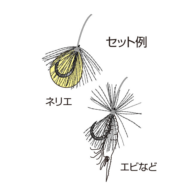 カツイチ(Katsuichi)　海上釣堀仕掛け　海上つり堀 ファイバーレッド KJ-08 メール便対応可能