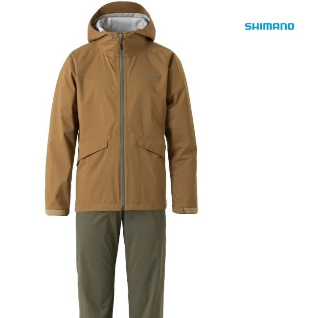 シマノ SHIMANO RA-005V ベーシック フィッシングレインスーツ レディースサイズ ベージュ お取り寄せ