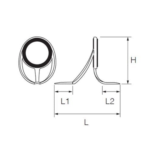 富士工業(Fuji工業) PMNSG25 ダブルフットガイド(メッキなし
