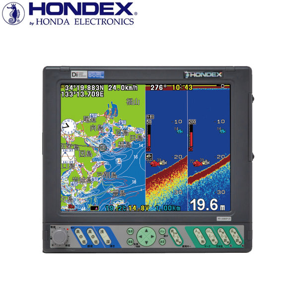 ホンデックス 魚群探知機 PS-100GP-Di〈10.4型カラー液晶プロッターデジタル魚探〉HONDEX