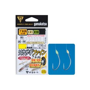 がまかつ(gamakatsu)　ワカサギ仕掛け　ワカサギファイン 7本針 W-172 メール便対応可能