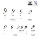 富士工業 Fuji ガイドセット PLKWSG12101 ルアー用 ステンレス SiCリング キャスティングバスセット