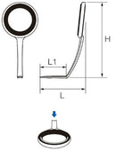 富士工業(Fuji工業)　T2-ATTG20　ウルトラライトスピニング用ガイド (ハイテンシルチタンフレーム+TORZITE)