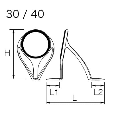 富士工業(Fuji工業)　T-RVSG30 J型　ダブルフットガイド(お取り寄せ)